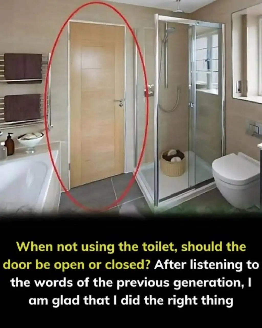 Should the door be open or closed