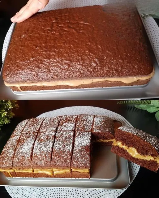 Coffee and Chocolate Cake with Lotus Cream Icing