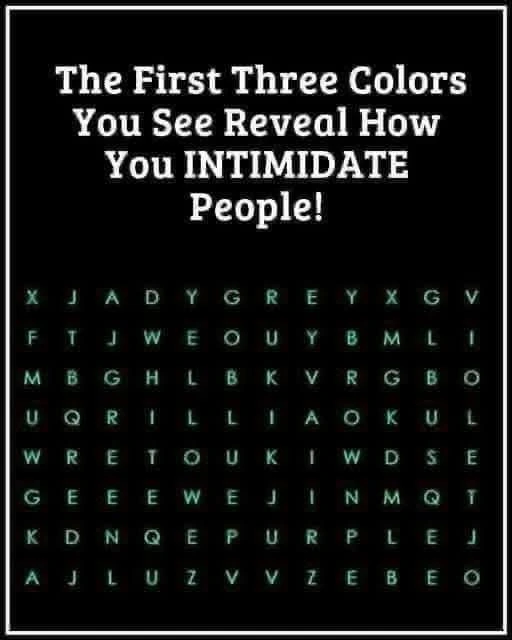 The First Three CoIors!