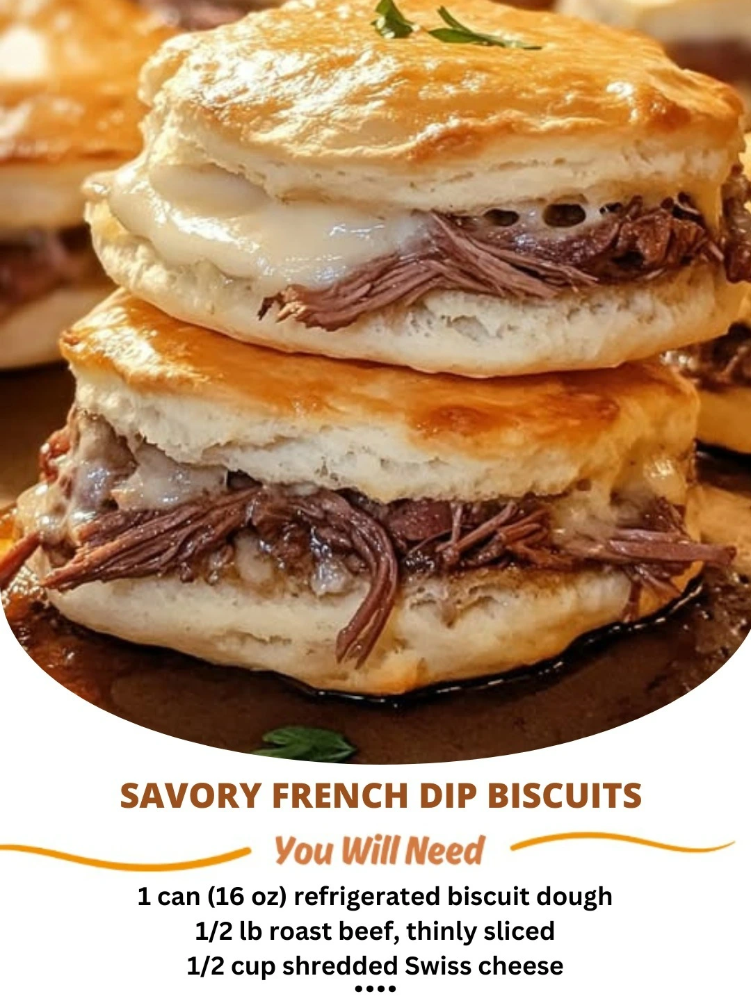 Savory French Dip Biscuits 🥖🥩