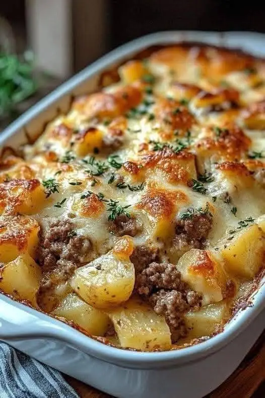 the best Hamburger Potato Casserole