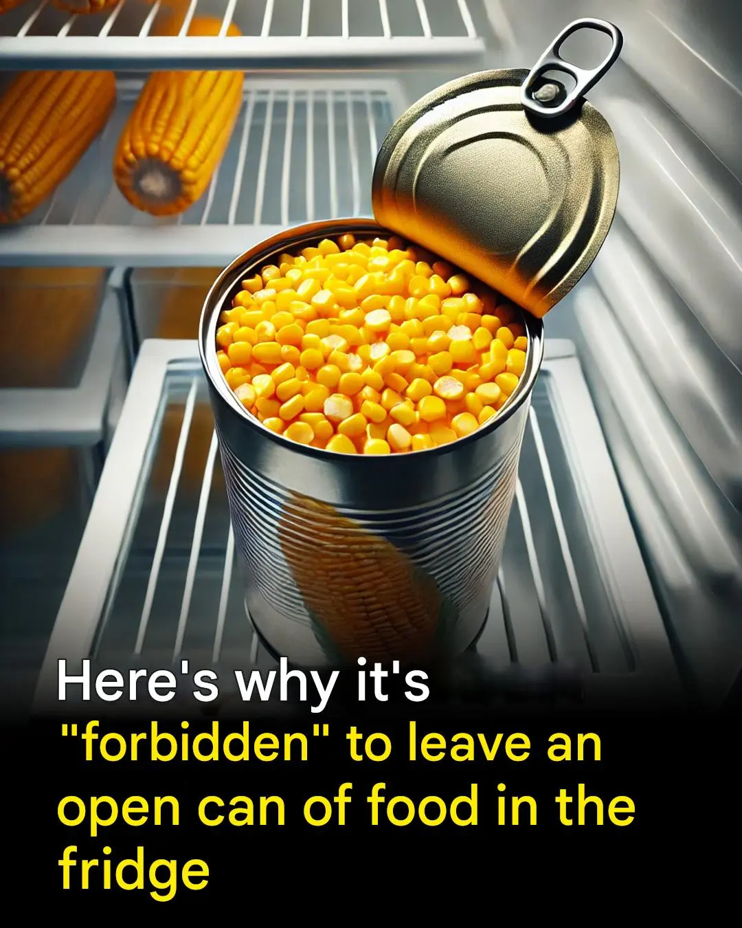 Here’s why you should never leave a can open in the fridge