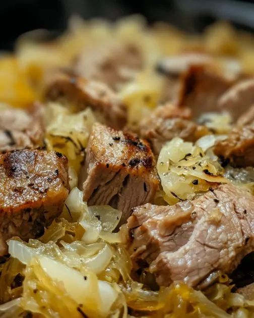 ‘Amish New Year Feast’—this dish always reminds me of the Amish tradition of starting the year with good luck and good food!
