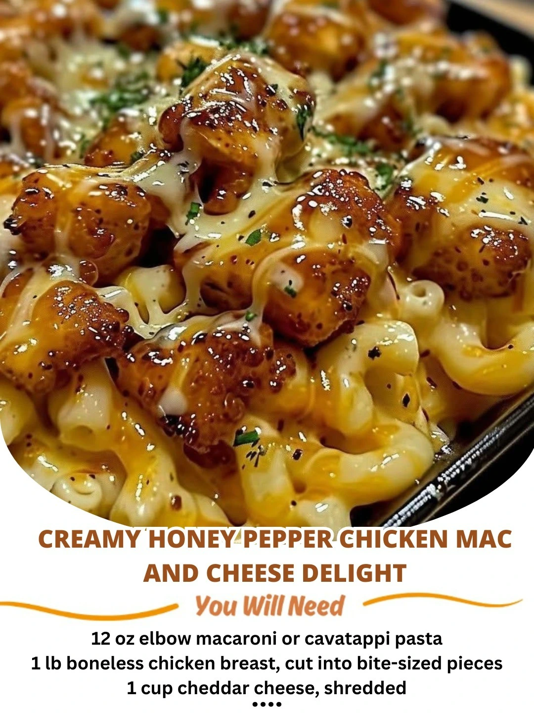 Creamy Honey Pepper Chicken Mac and Cheese Delight 🍴: A Flavorful Twist on a Classic Comfort Food