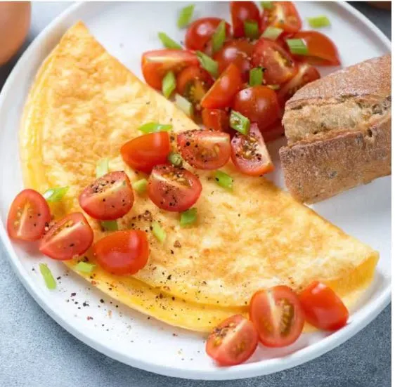Recipe for both the Spinach Mushroom Omelet and the Tuscan Omelet: