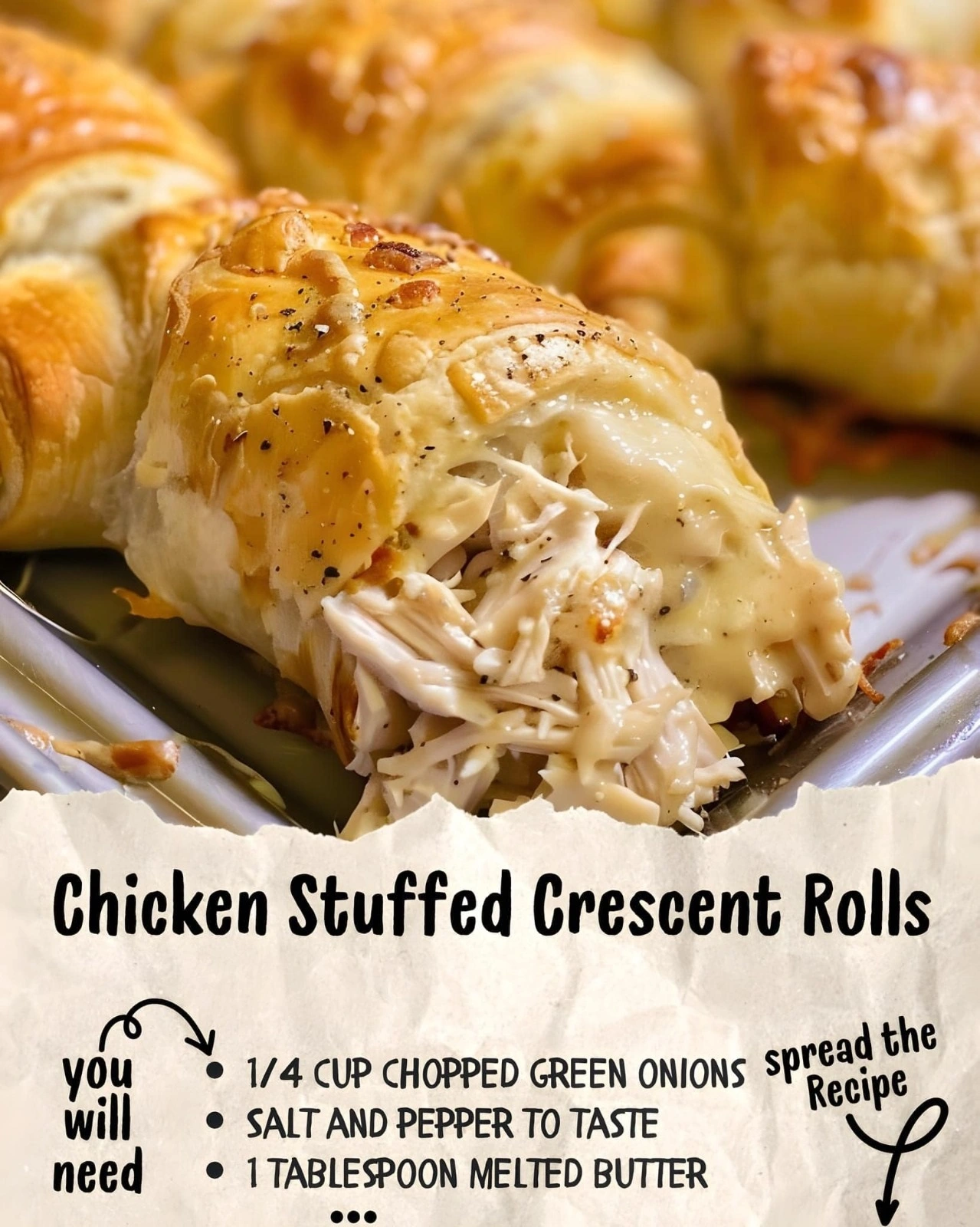 Chicken Stuffed Crescent Rolls