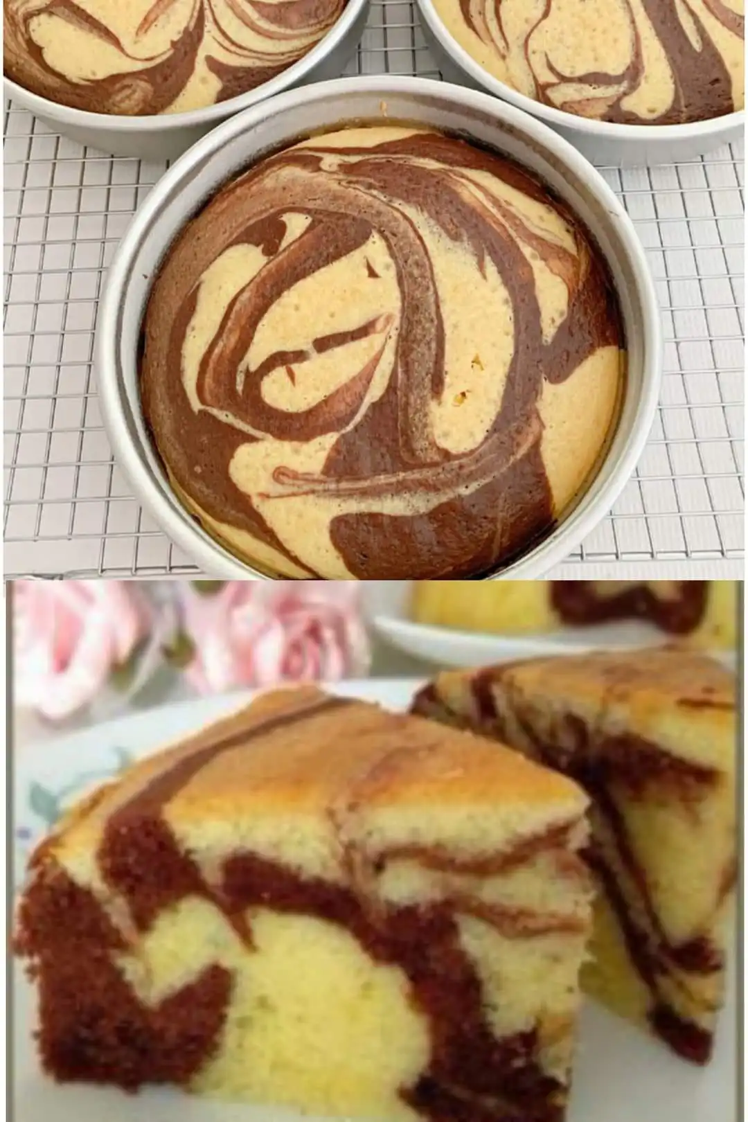 HOMEMADE MARBLE CAKE