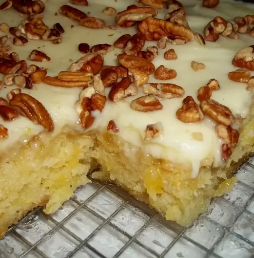 Pineapple Cake with Cream Cheese Frosting
