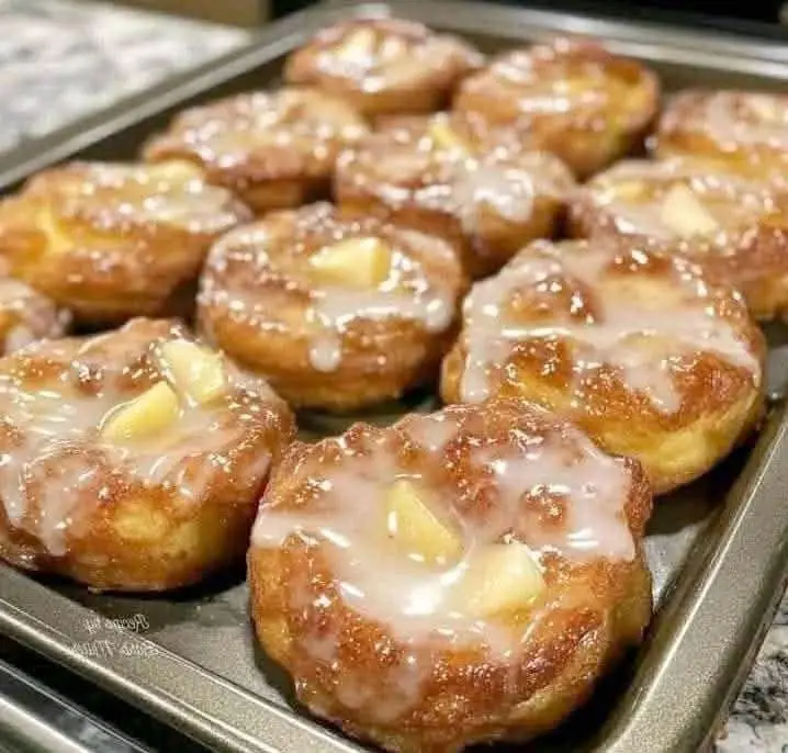 Glazed Apple Fritter Donuts Recipe