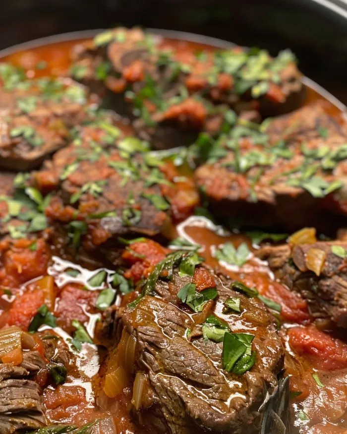 Slow Cooker Tomato Basil Steak
