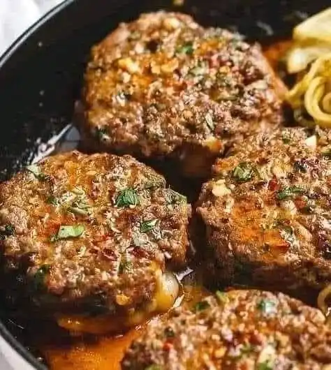 Hamburger Steaks with Onion Gravy