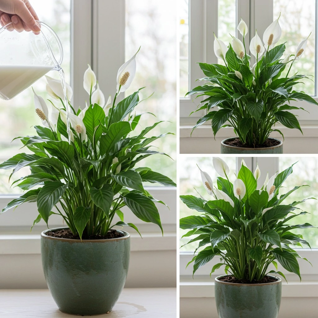 Just 1 Cup Makes Peace Lily Bloom Like Crazy (Even the Ugly Ones)