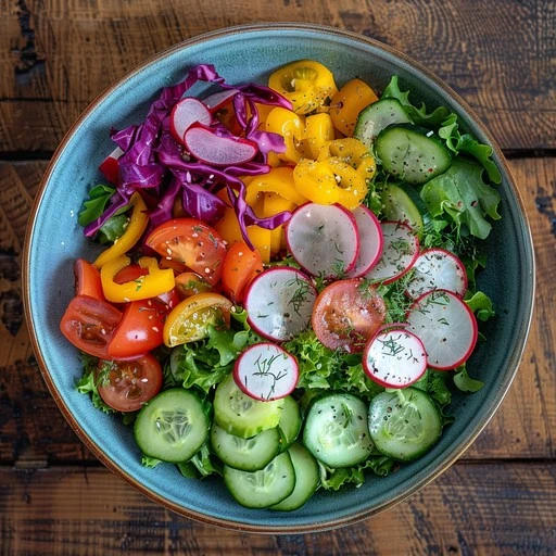 Fresh and Colorful Garden Salad Recipe