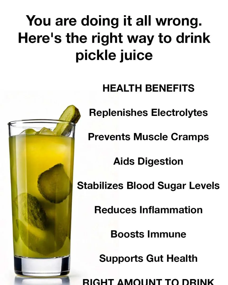 You are doing it all wrong. Here’s the right way to drink pickle juice